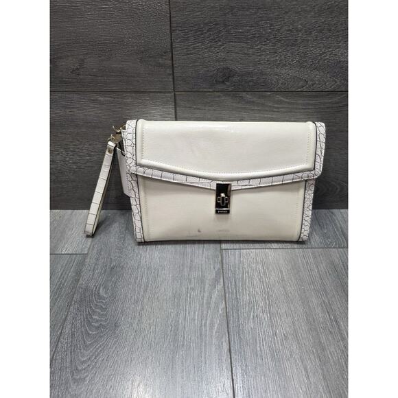 Brahmin Ruth Ivory Benett wristlet Large Leather B000506 - Picture 3 of 8